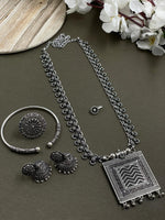 Load image into Gallery viewer, CHANCHAL BRASS OXIDISED JEWELLRY SET COMBO