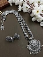 Load image into Gallery viewer, RITA 3 LINE PENDANT JEWELLERY SET