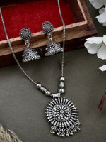 Load image into Gallery viewer, BRASS OXIDISED CHAIN JEWELLERY SET