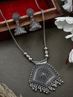 Load image into Gallery viewer, BRASS OXIDISED CHAIN JEWELLERY SET