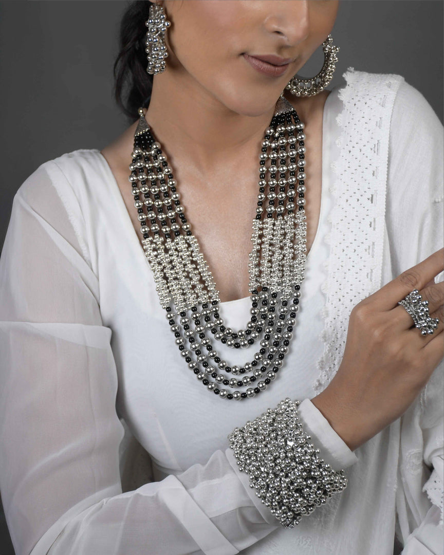 RUBINA OXIDISED JEWELLERY SET COMBO