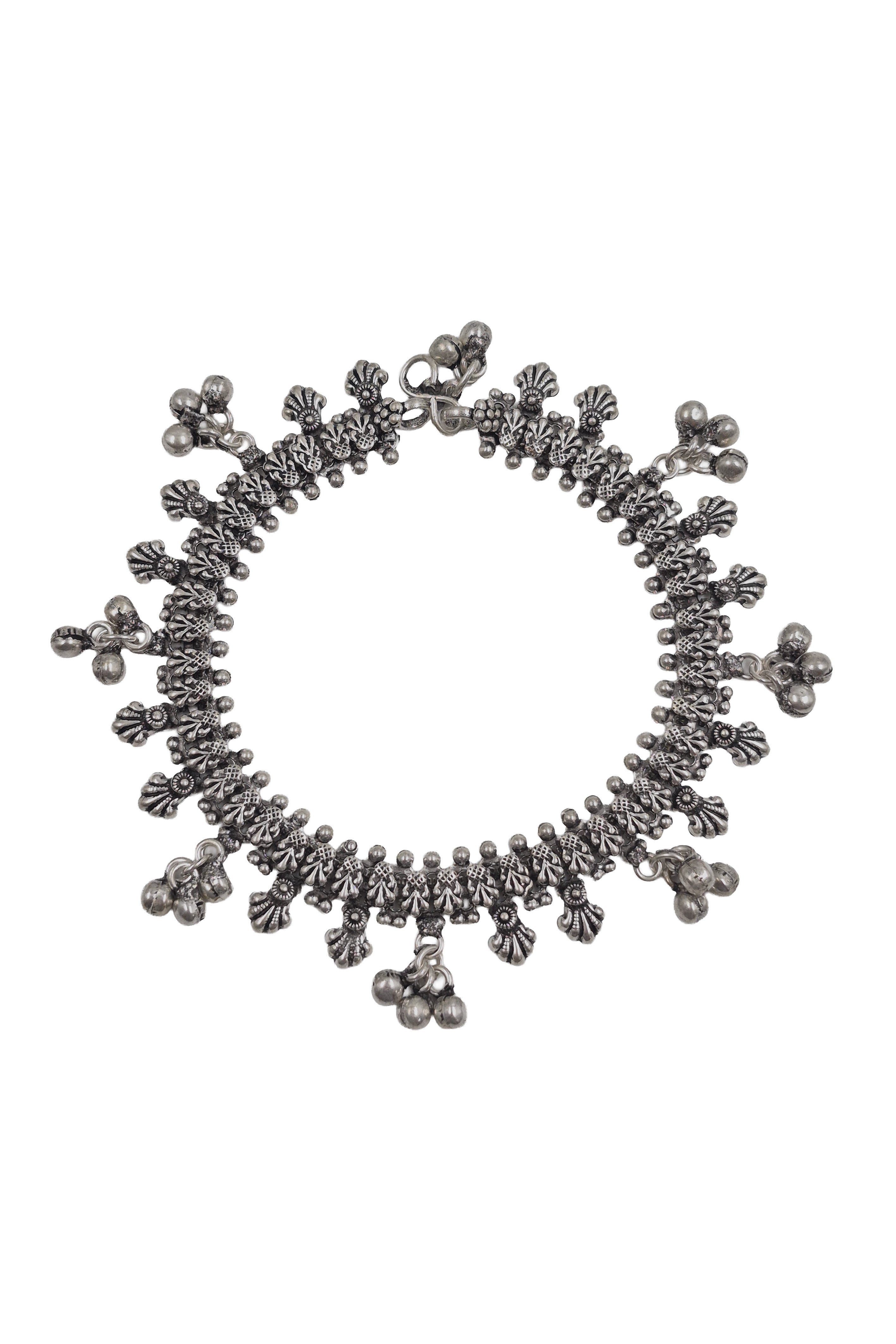 ADITI DESIGNER OXIDISED SILVER ANKLET