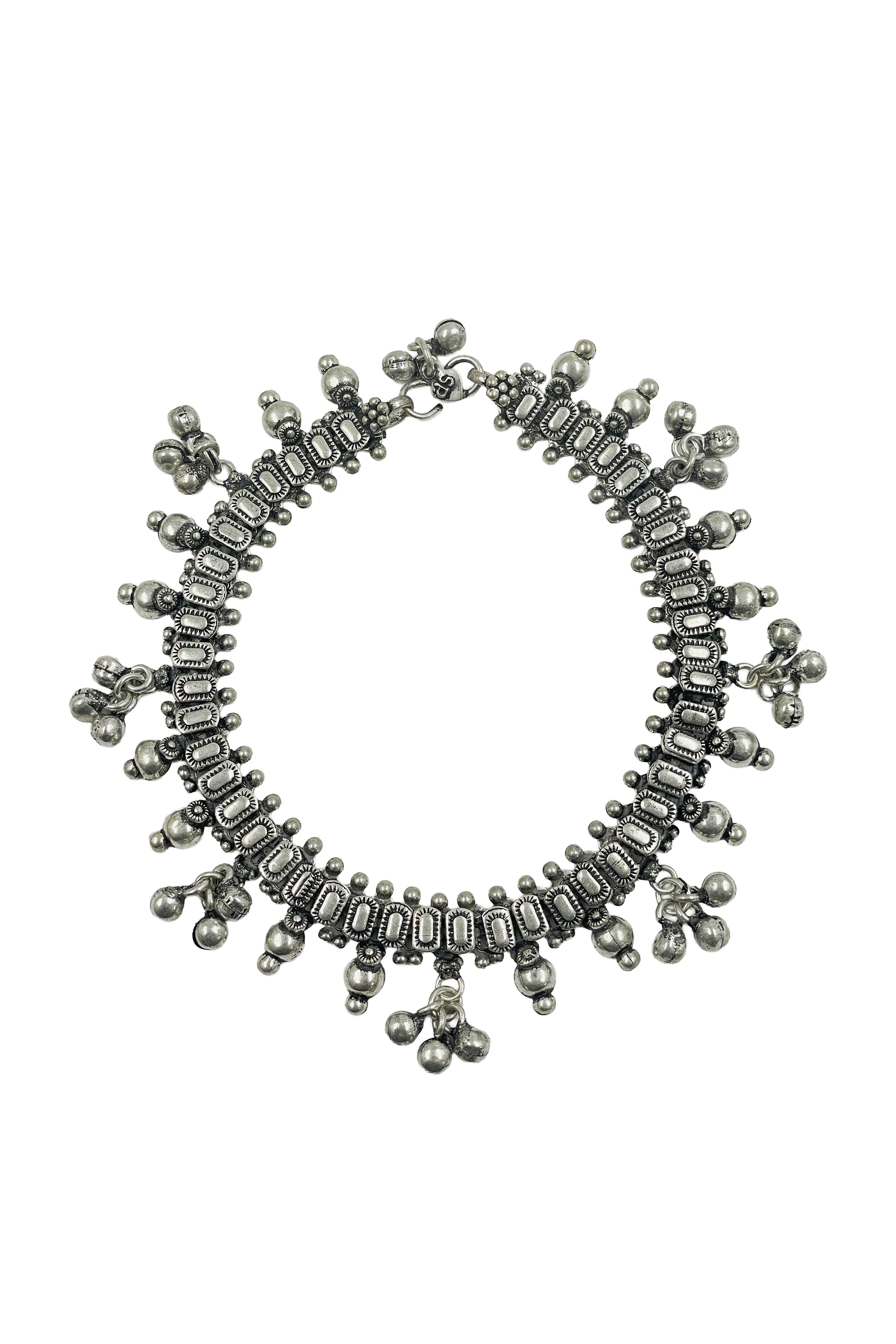 AAROHI DESIGNER OXIDISED SILVER ANKLET