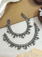 Load image into Gallery viewer, Aarohi Designer Oxidised Silver Anklet