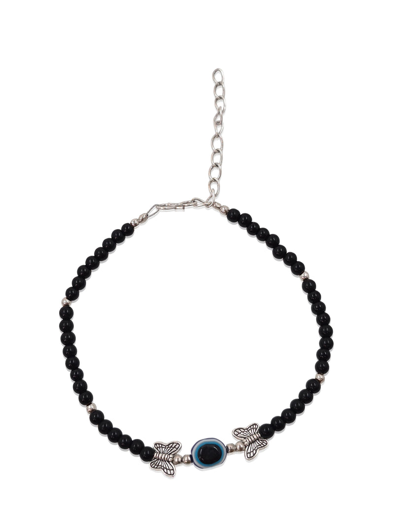 NAVYA DESIGNER SILVER ANKLET