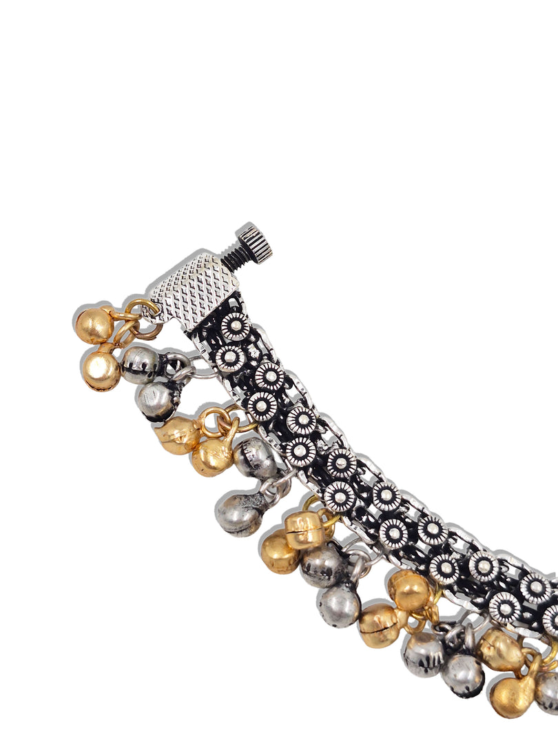 Rishika Dual Tone Anklet