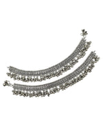 Load image into Gallery viewer, Vaishnavi  Designer Oxidised Silver Anklet