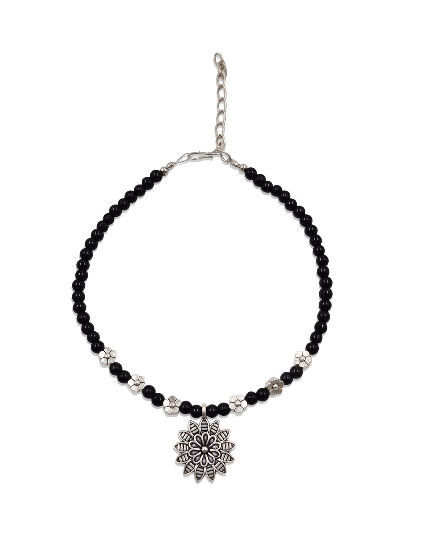 SARA DESIGNER SILVER ANKLET