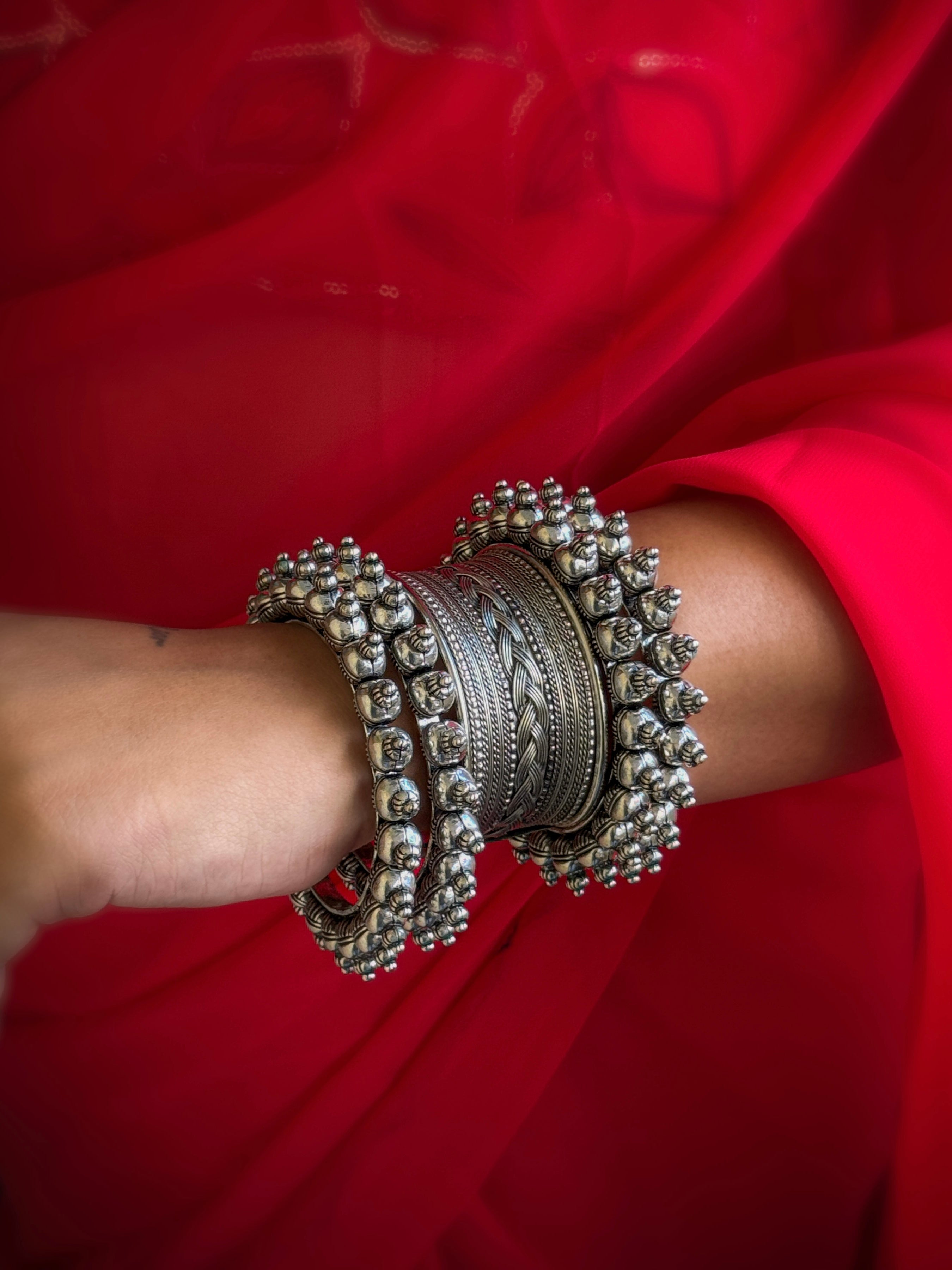 OXIDISED BANGLES COMBO