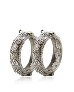Load image into Gallery viewer, Meher Silver Lookalike Bangle Stack