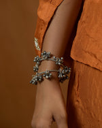 Load image into Gallery viewer, Silver Kashmiri Ghungroo Bangles