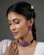 Load image into Gallery viewer, Mahira Stone Necklace Set