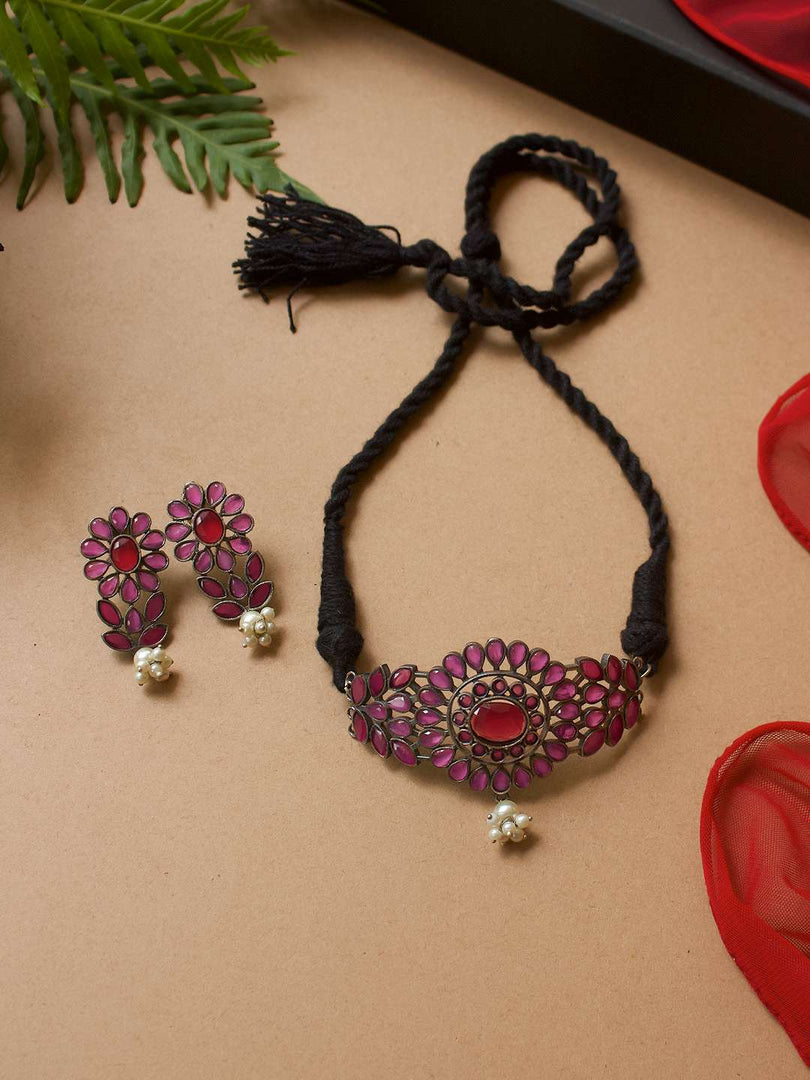 Mahira Stone Necklace Set