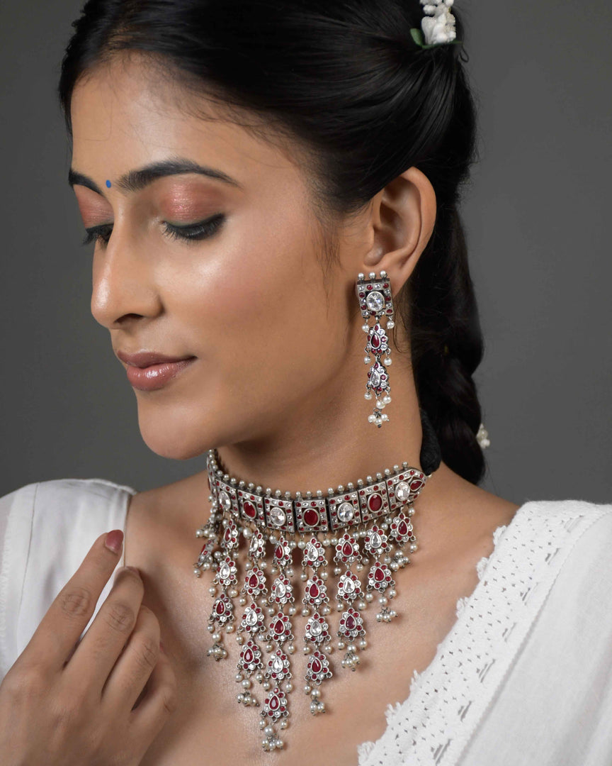 Aditi Stone Necklace Set