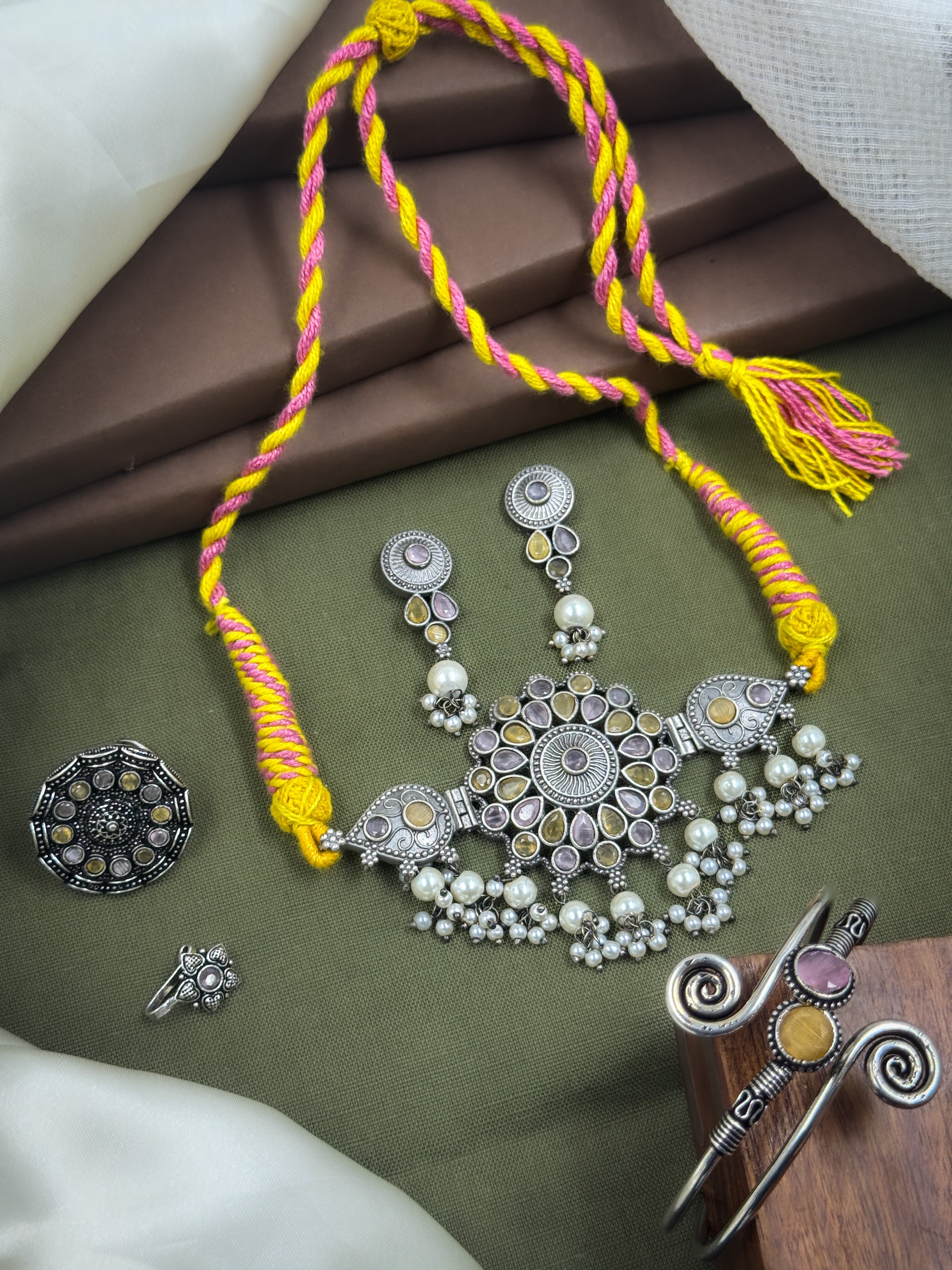 KRISHA STONE JEWELLERY SET COMBO