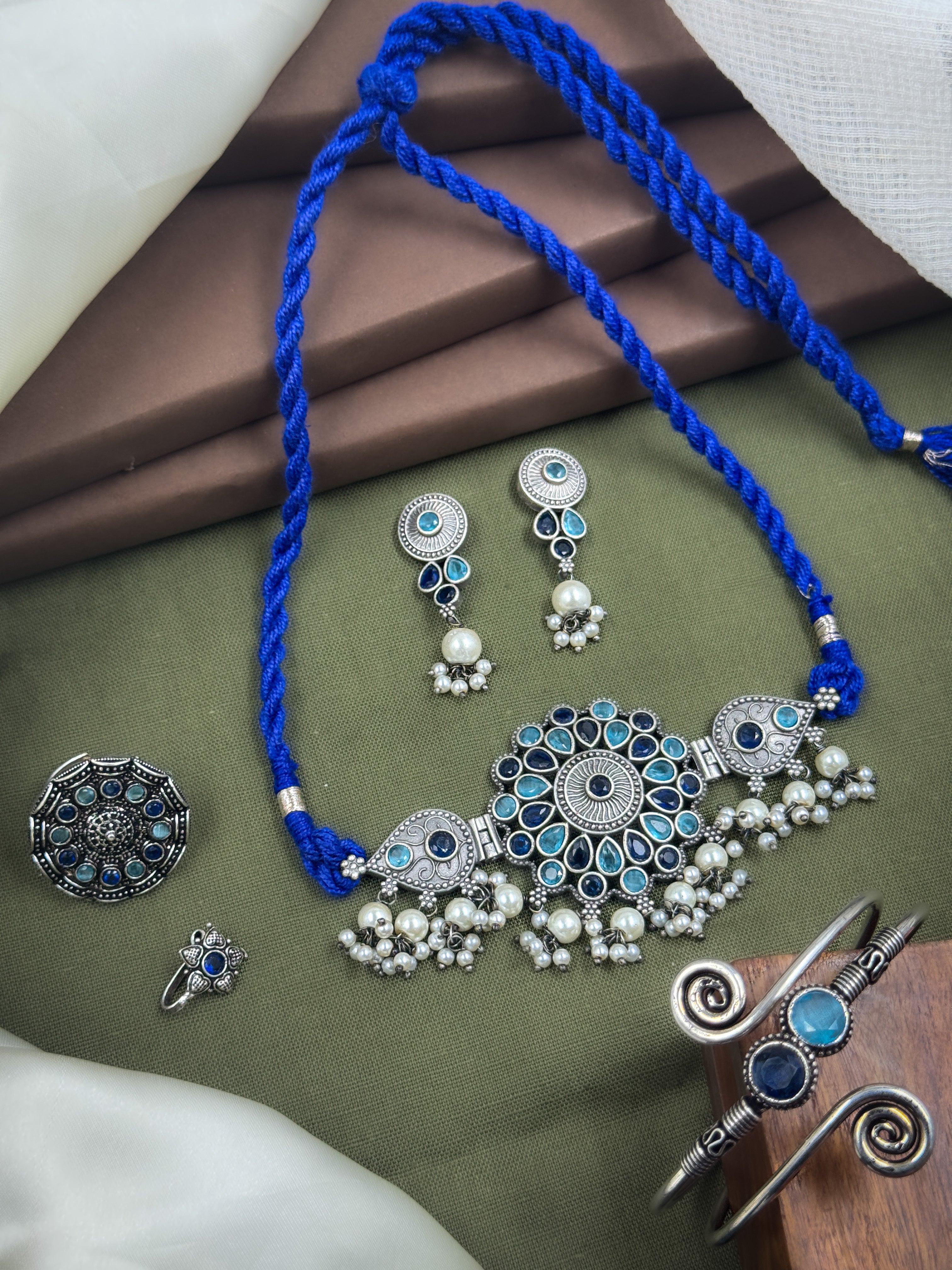 KRISHA STONE JEWELLERY SET COMBO