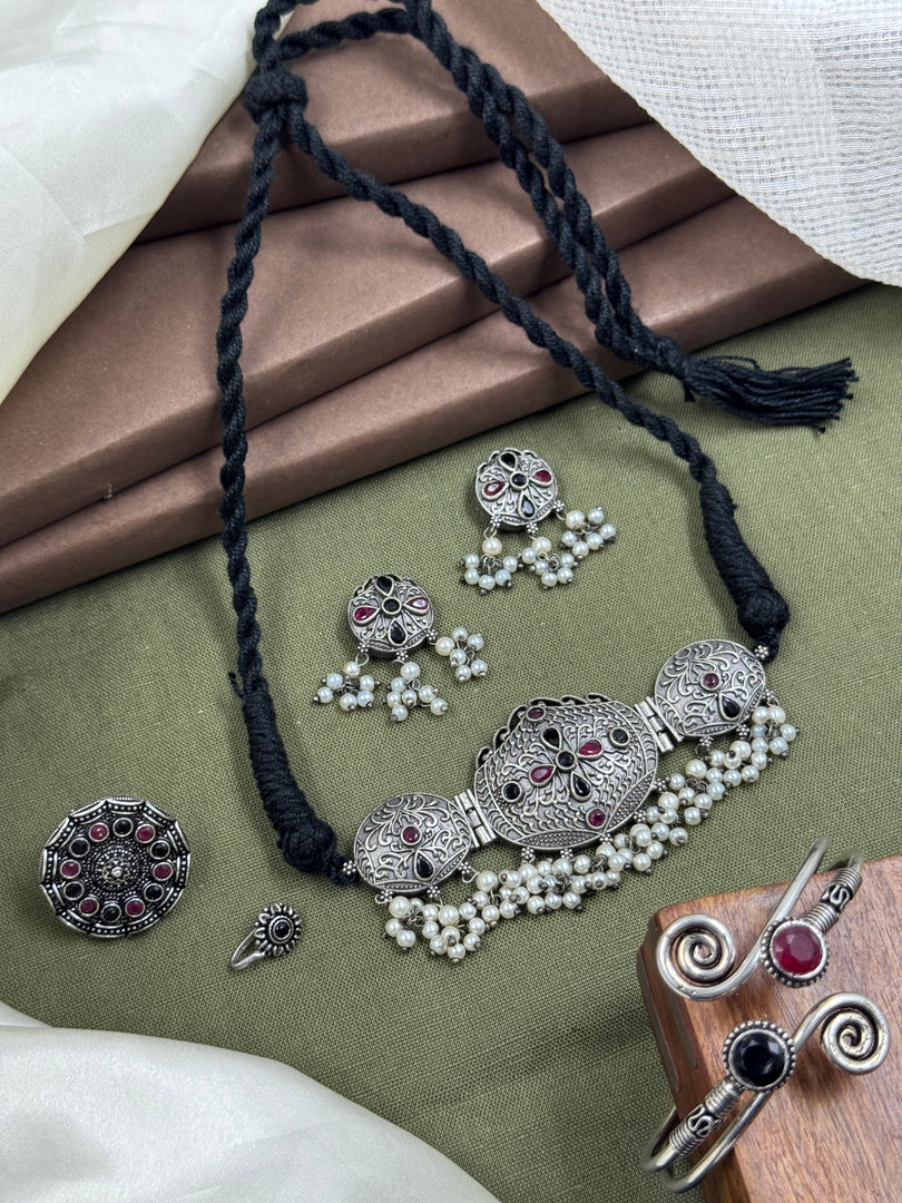 Anika Stone Jewellery Set Combo