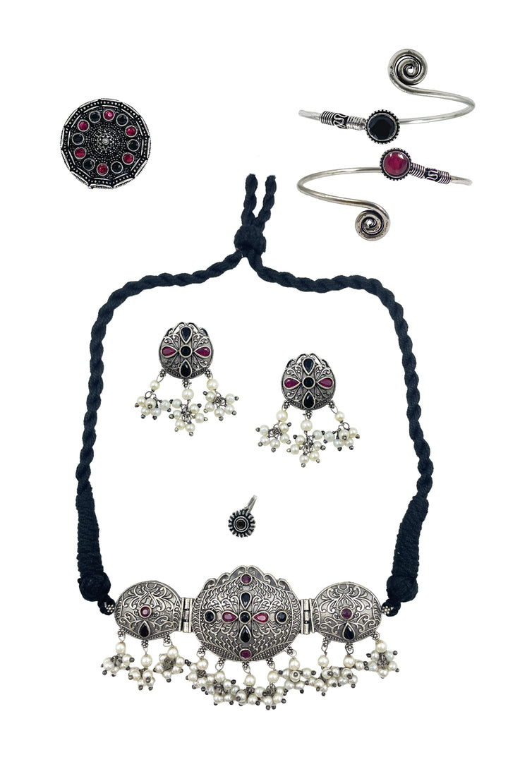 Anika Stone Jewellery Set Combo