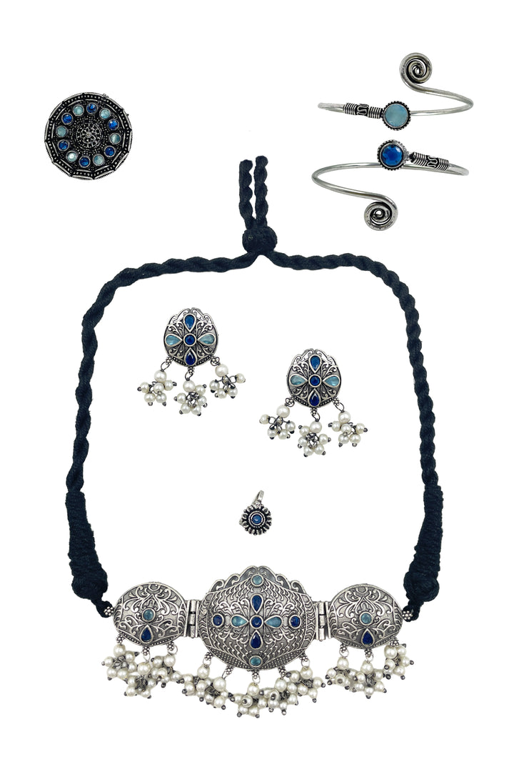 Anika Stone Jewellery Set Combo
