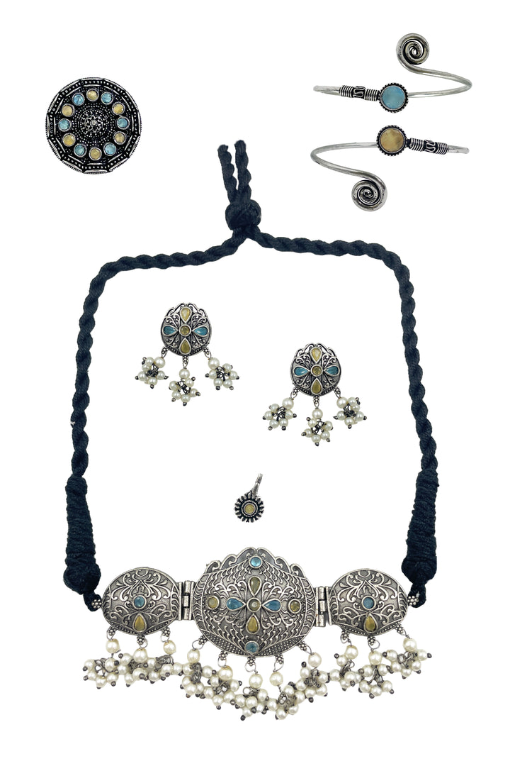 Anika Stone Jewellery Set Combo