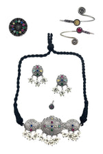 Load image into Gallery viewer, Anika Stone Jewellery Set Combo