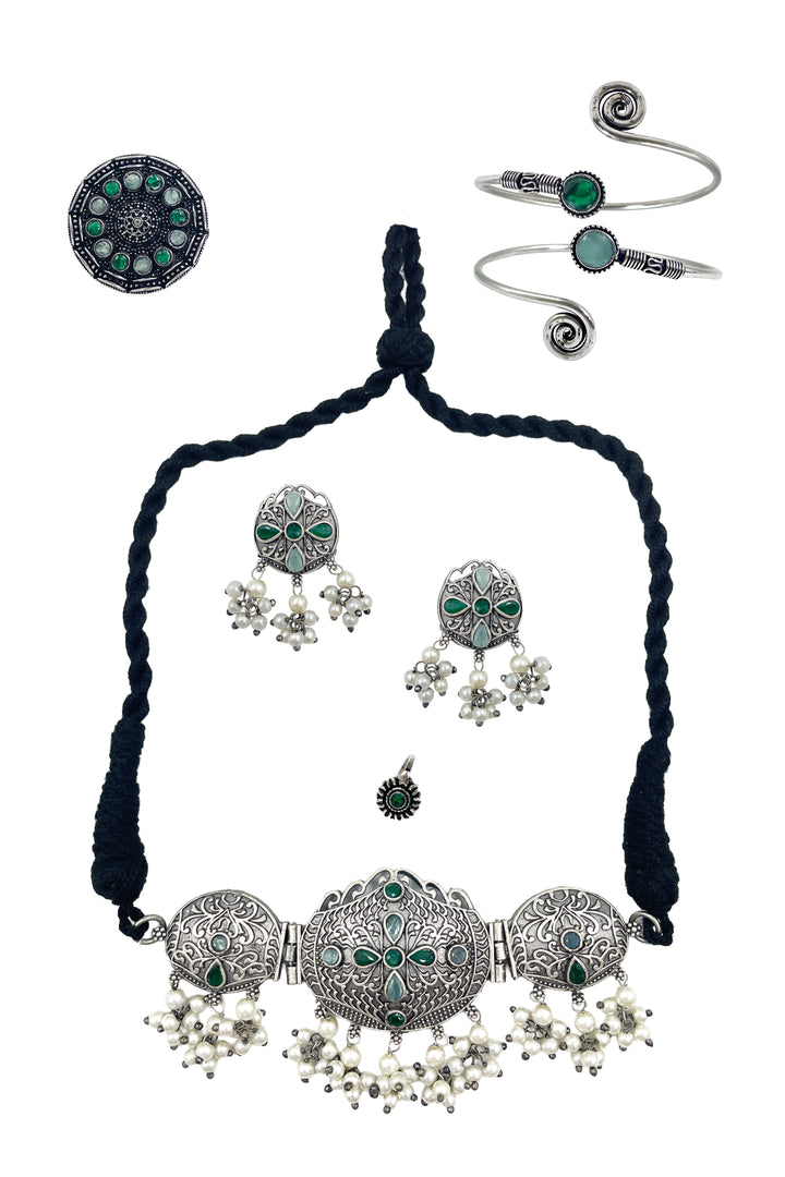 Anika Stone Jewellery Set Combo