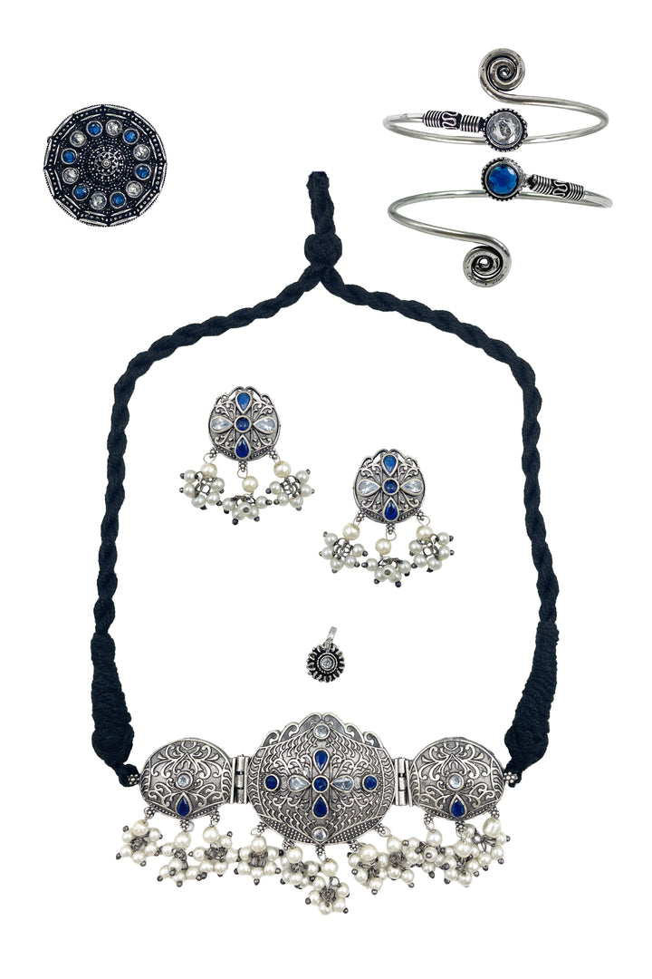 Anika Stone Jewellery Set Combo