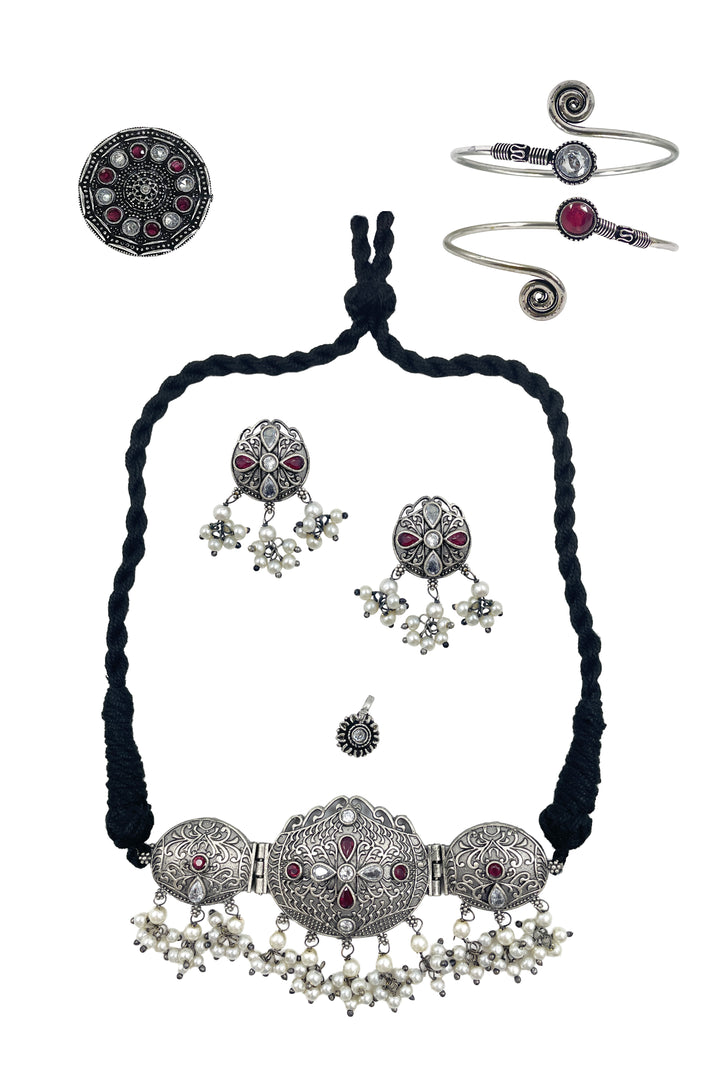 Anika Stone Jewellery Set Combo