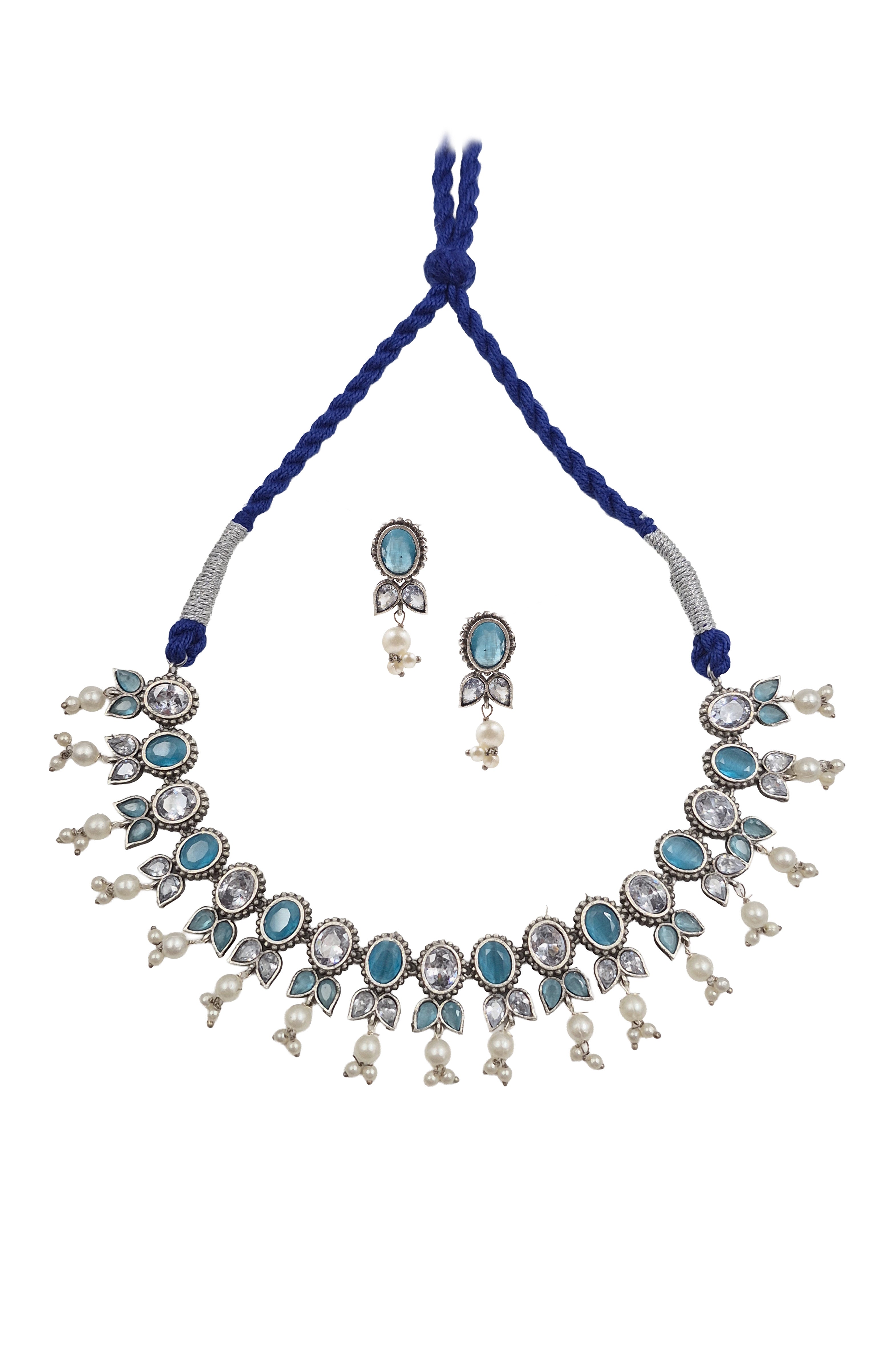 MEERA STONE NECKLACE SET