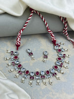 Load image into Gallery viewer, Meera Stone Necklace Set