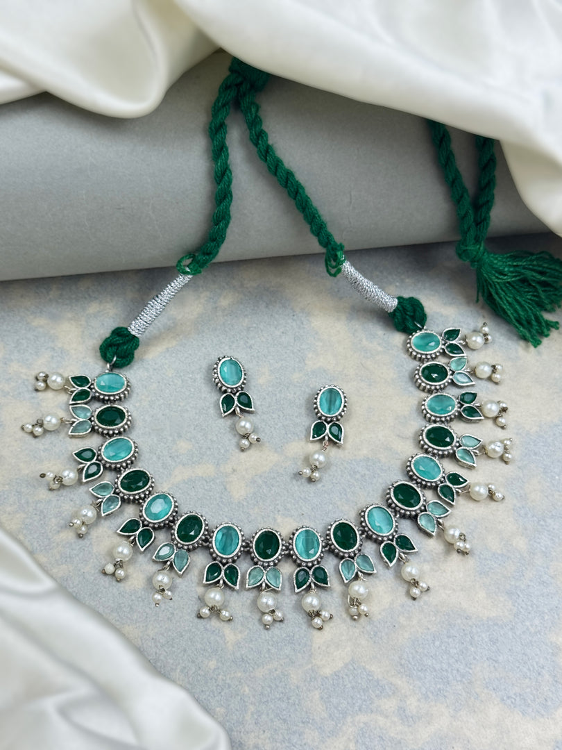 Meera Stone Necklace Set