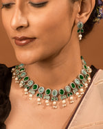Load image into Gallery viewer, Meera Stone Necklace Set