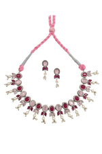 Load image into Gallery viewer, Meera Stone Necklace Set