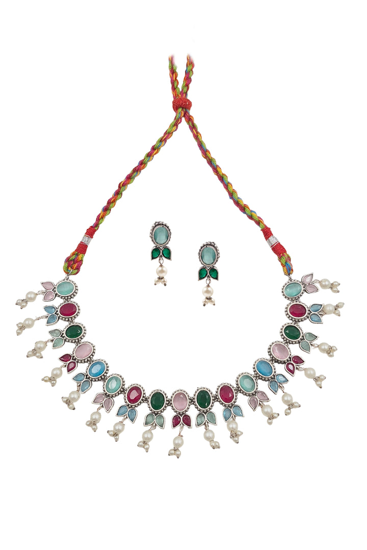 Meera Stone Necklace Set