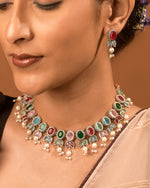 Load image into Gallery viewer, Meera Stone Necklace Set