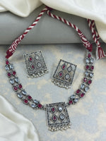 Load image into Gallery viewer, Vanee Stone Necklace Set