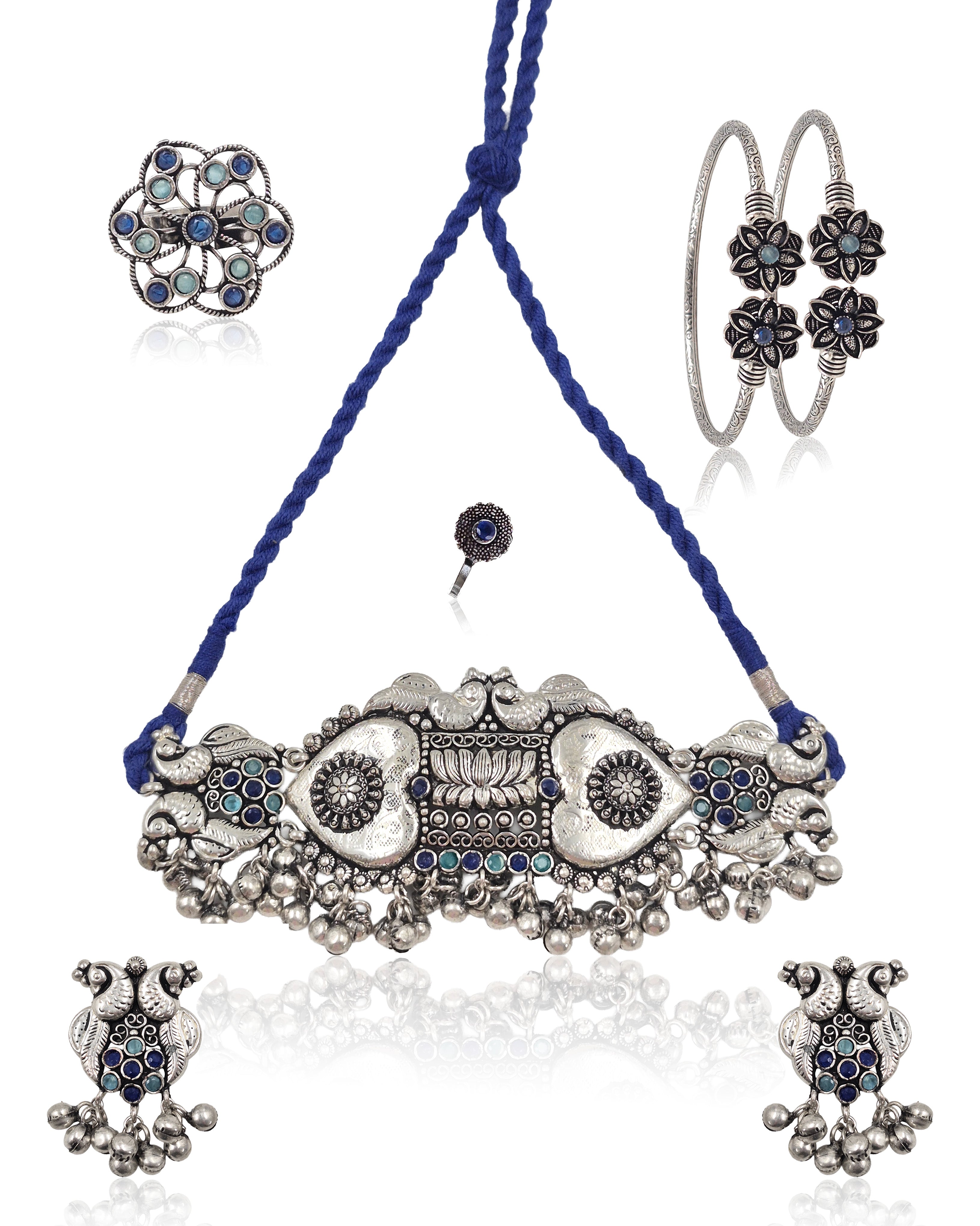 Vriksha Stone Jewellery Set Combo