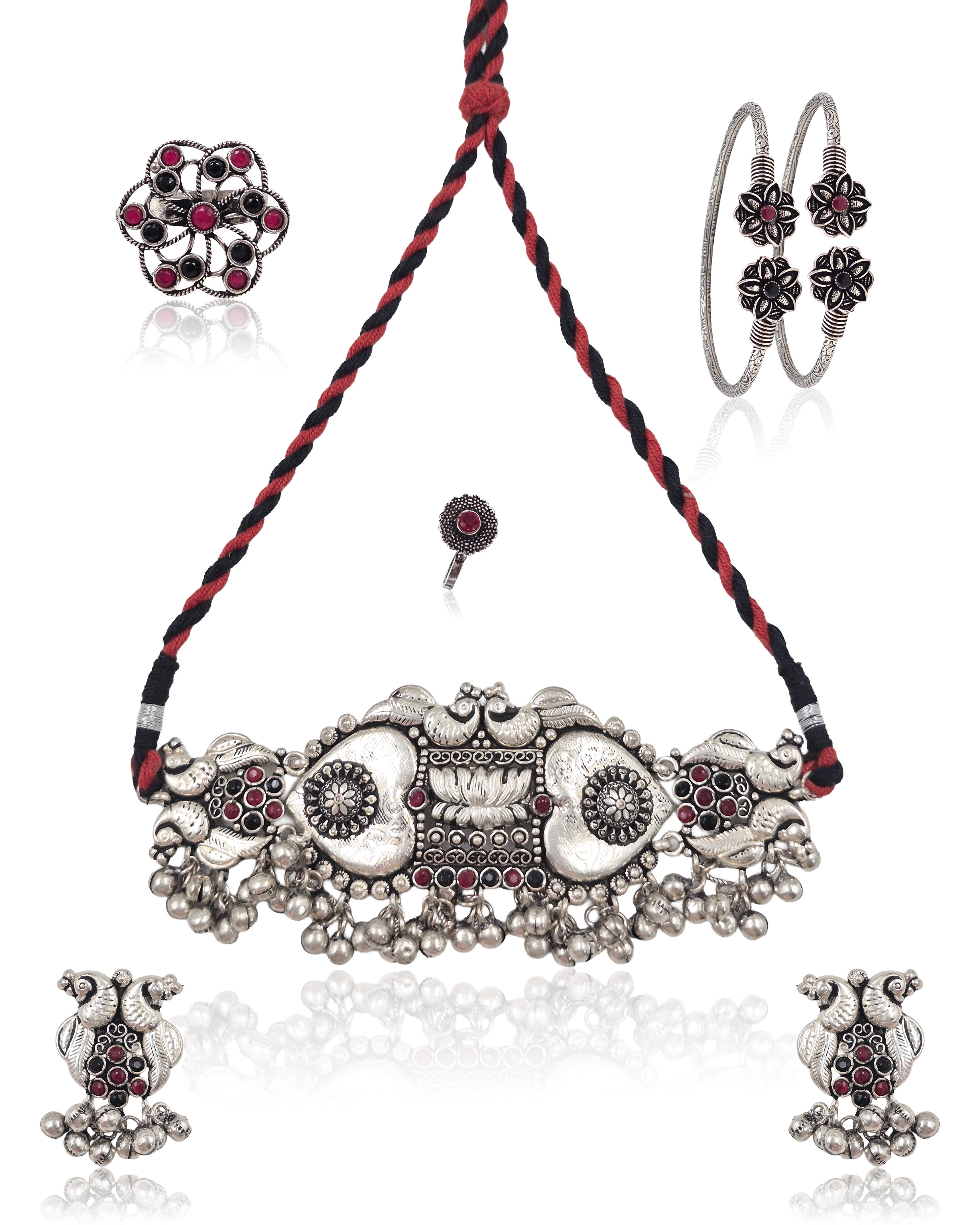 Vriksha Stone Jewellery Set Combo