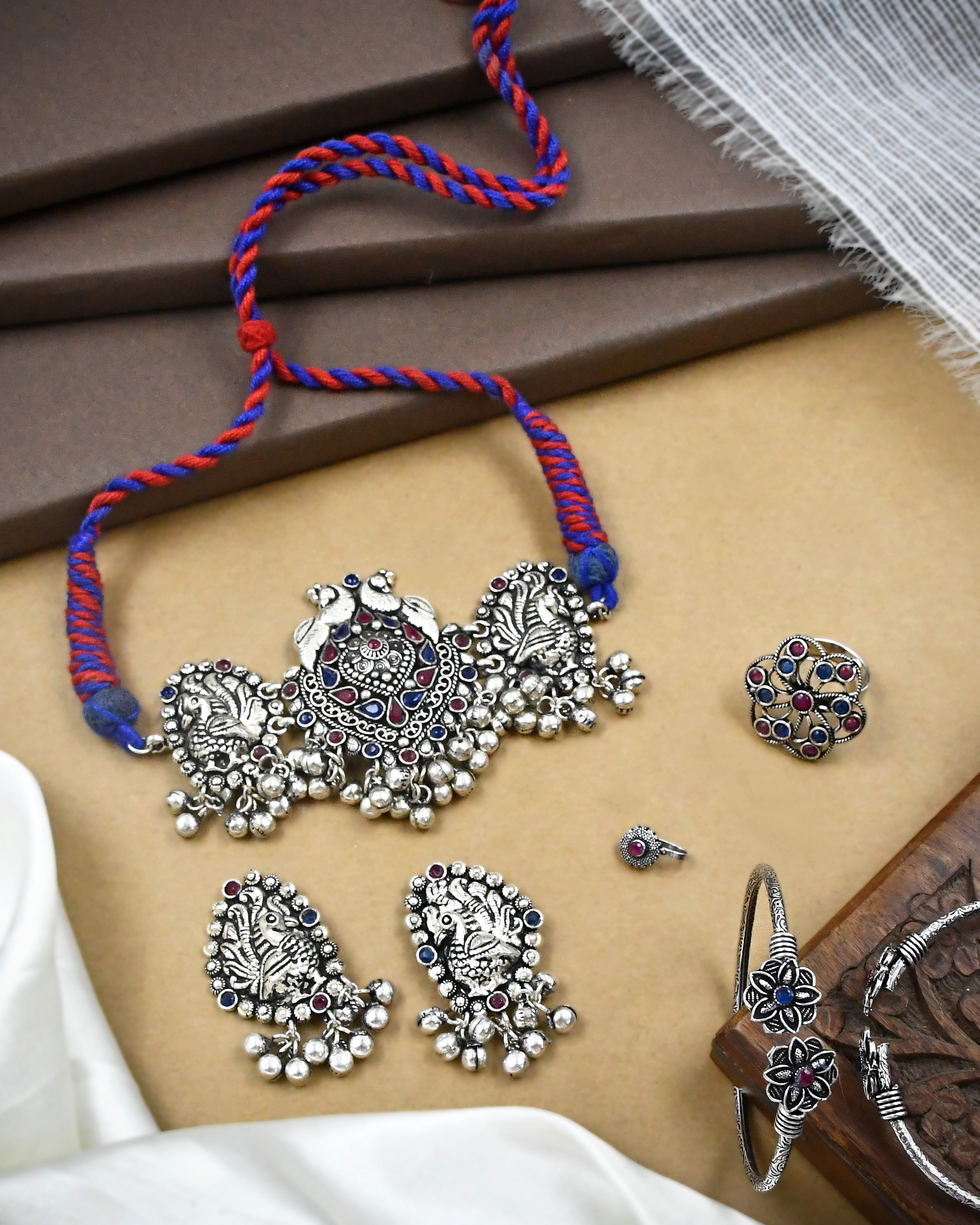 Shrayaa Stone Jewellery Set Combo