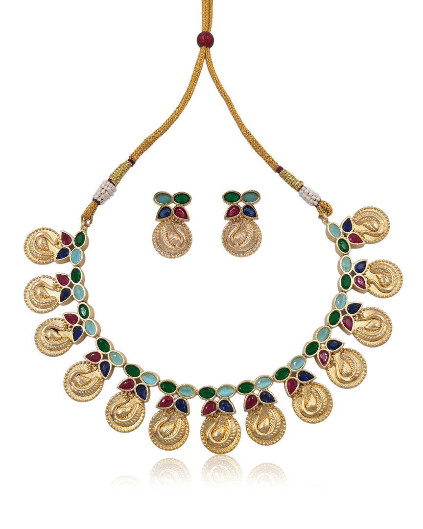 Mayuri Stone Necklace Set
