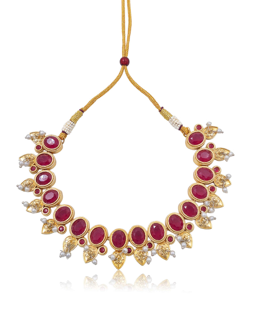 Noor Stone Necklace Set