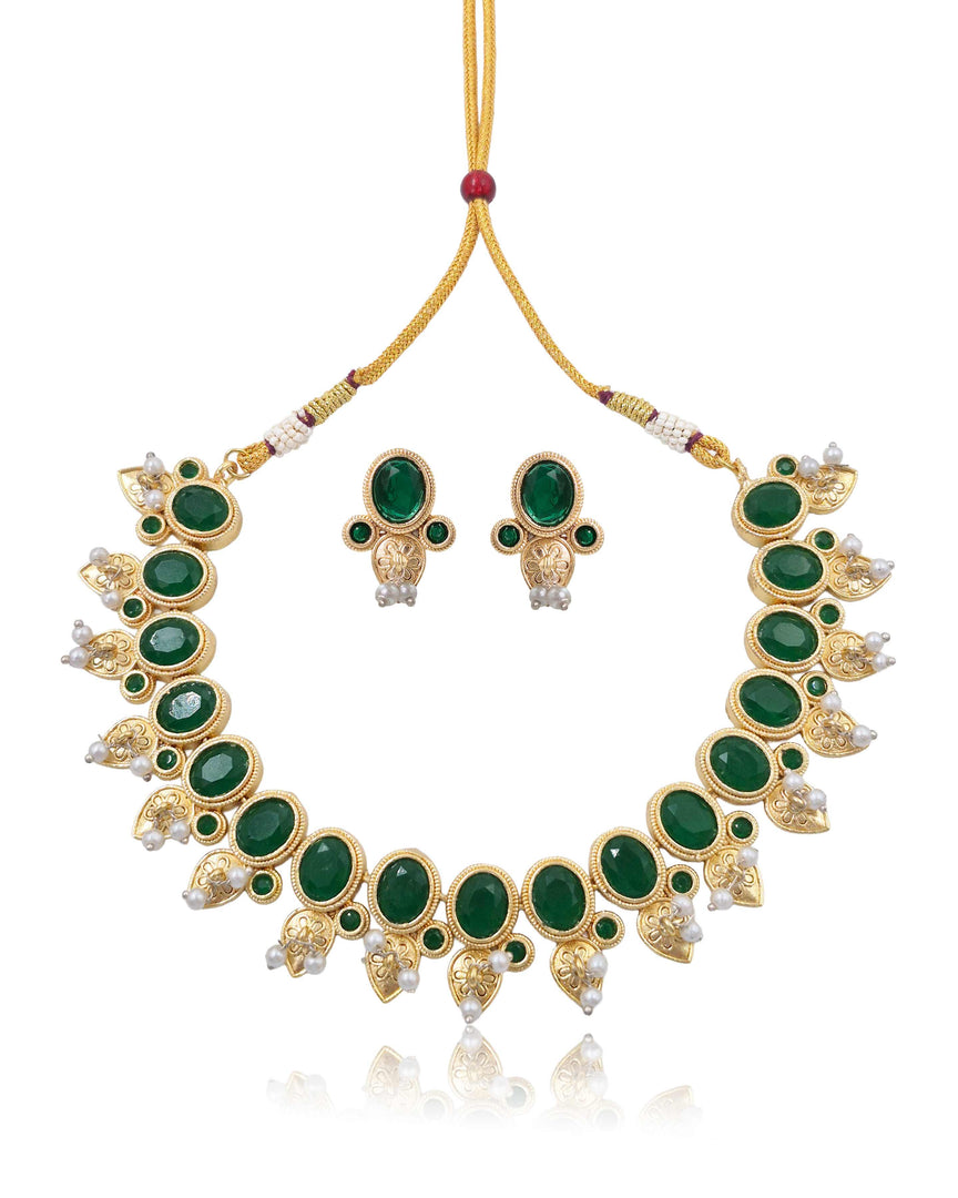 Noor Stone Necklace Set