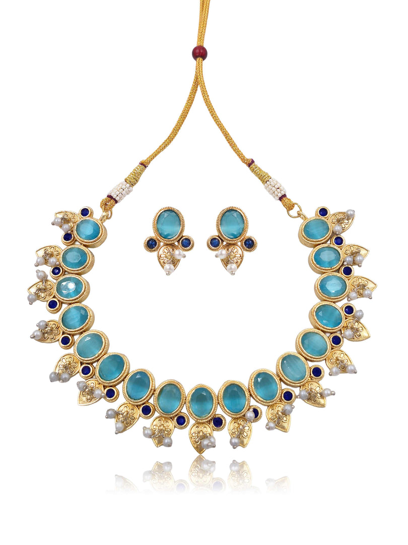 Noor Stone Necklace Set