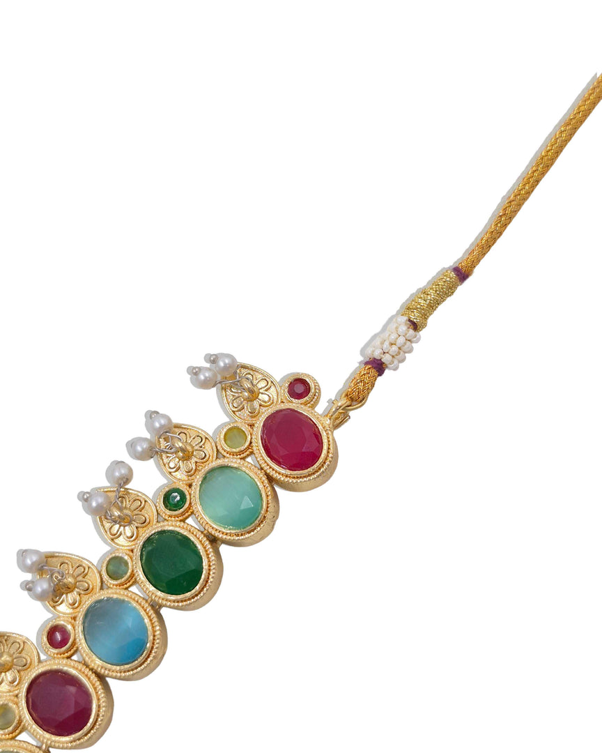 Noor Stone Necklace Set