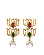 Load image into Gallery viewer, Lotus Stone Necklace Set
