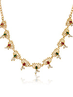 Load image into Gallery viewer, Lotus Stone Necklace Set
