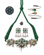 Load image into Gallery viewer, Navya Stone Jewellery Set Combo