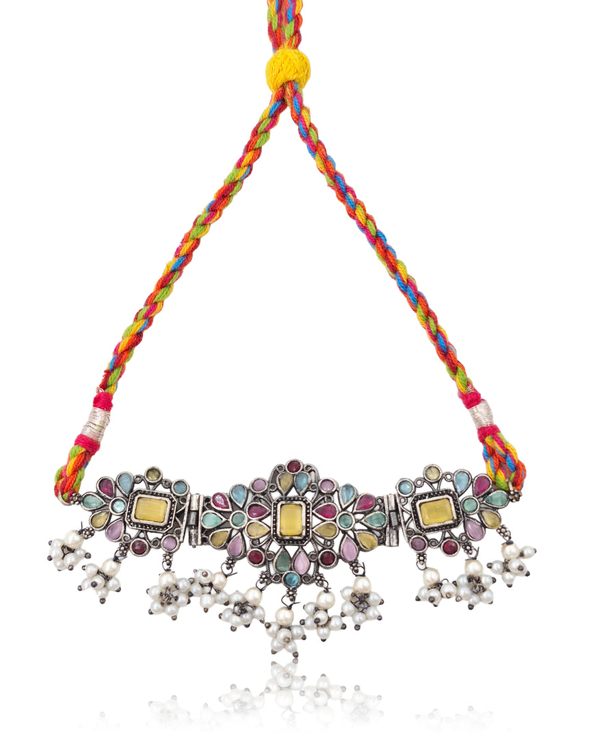 Navya Stone Jewellery Set Combo