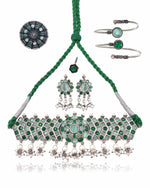Load image into Gallery viewer, Aarvi Stone Jewellery Set