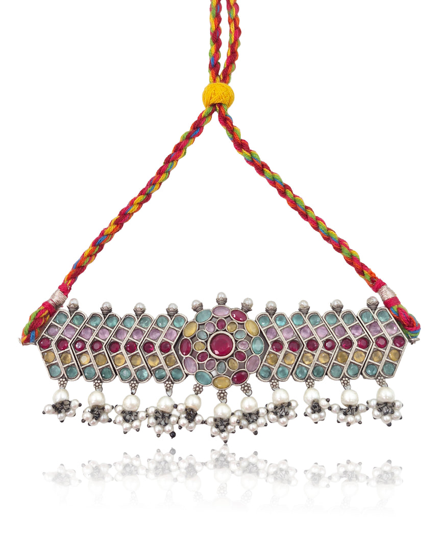 Aarvi Stone Jewellery Set